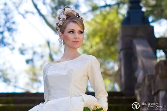 photo of Bride Chic: The Blonde Bride And The Perfect Shade Of Wedding Dress White