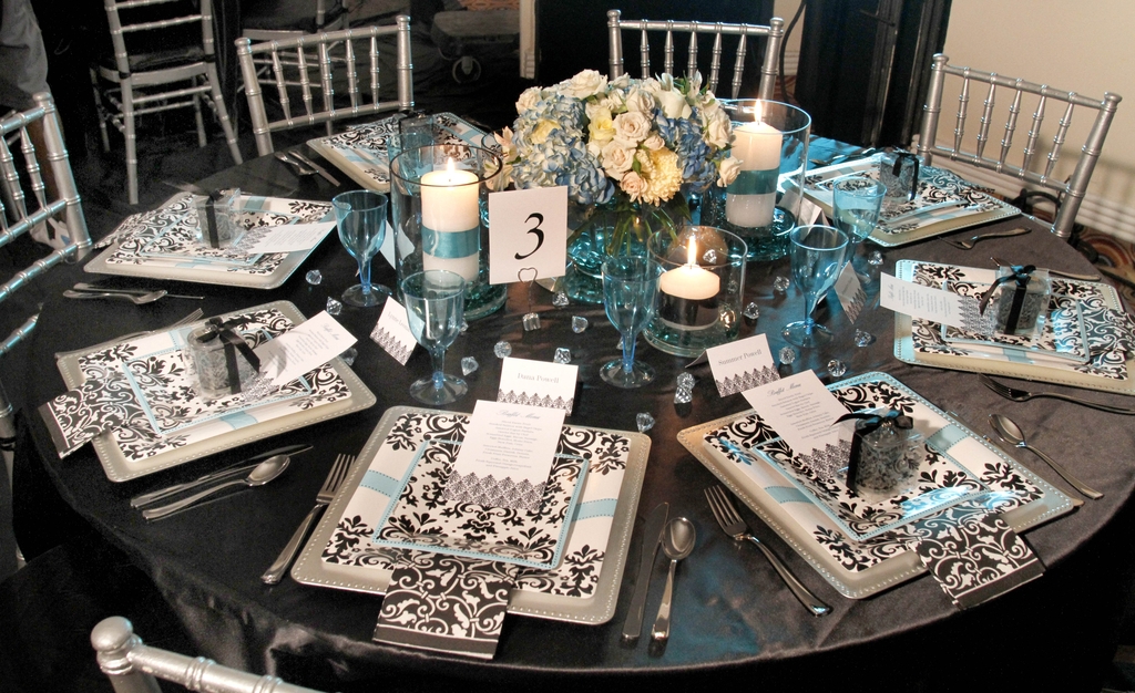 Black-white-damask-turquoise-bridal-shower-brunch-decor-tablescape.full