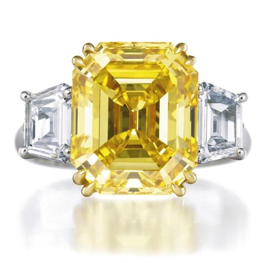 photo of Hollywood Style Trend Report: Engagement Rings- Colored Gemstones, Platinum Settings