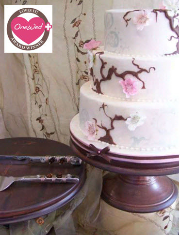 photo of Win this gorgeous chocolate brown handmade cake stand!