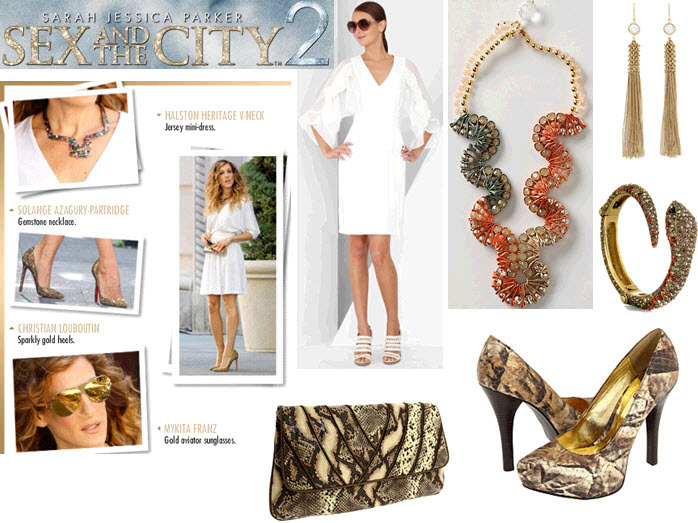 Sex-and-the-city-2-movie-bridal-style-fashion-carrie-bradshaw-look-gold-snakeskin-exotic-look.full