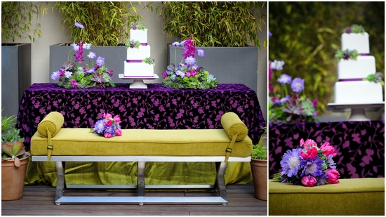 photo of Stunning California Wedding: Jewel tones + eco-chic succulents