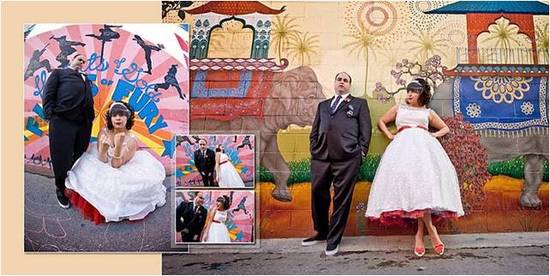 photo of Bride Chic: Donna And Matt's Valentine Themed Retro Wedding