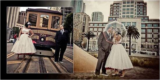 photo of Bride Chic: Donna And Matt's Valentine Themed Retro Wedding