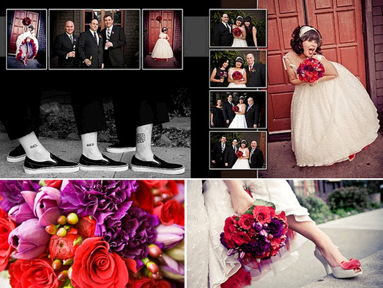 photo of Bride Chic: Donna And Matt's Valentine Themed Retro Wedding
