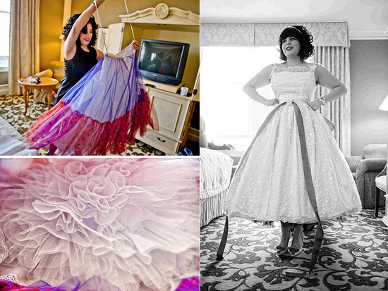 photo of Bride Chic: Donna And Matt's Valentine Themed Retro Wedding