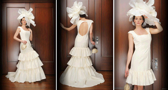 photo of TWO knockout wedding day looks without the 2nd dress!