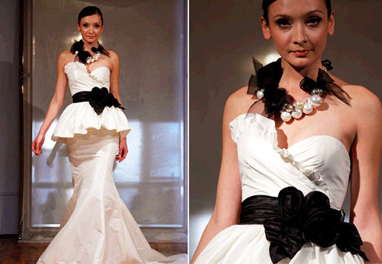 photo of Eye On Bridal Fashion: Black Accents, Sophisticated Style