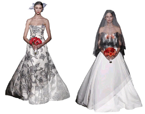 photo of Eye On Bridal Fashion: Black Accents, Sophisticated Style