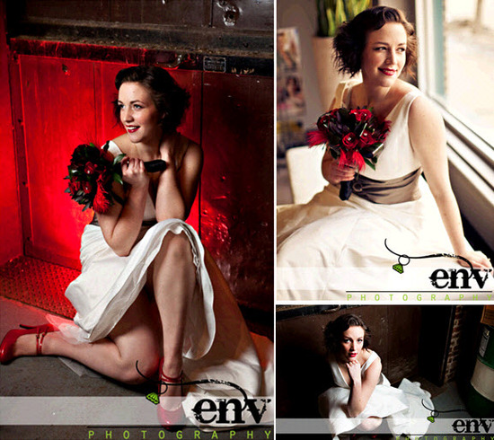 photo of Retro Rock The Dress Bridal Shoot: Pretty Meets Gritty!