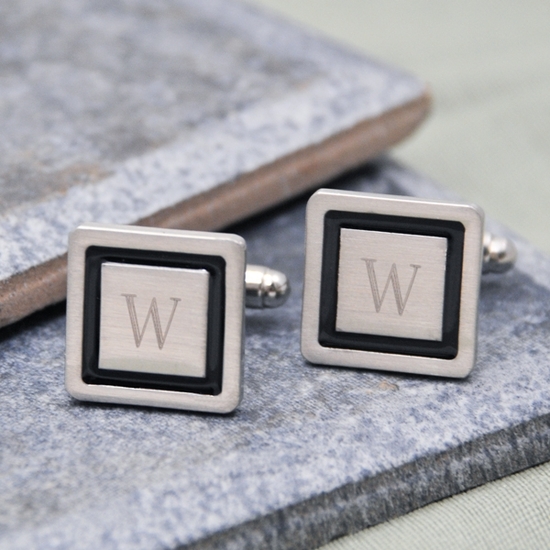 photo of Stylish Engraved Designer Cuff Links