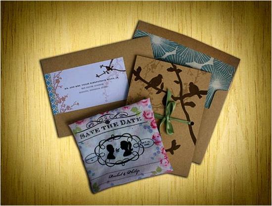 photo of Unique Wedding Idea: Lovely Save-The-Date Handkerchiefs