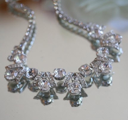 photo of Rhinestone bridal necklace- kimkdep's