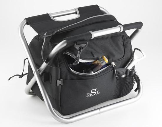 This cooler doubles as a chair for the tailgater on the go.
