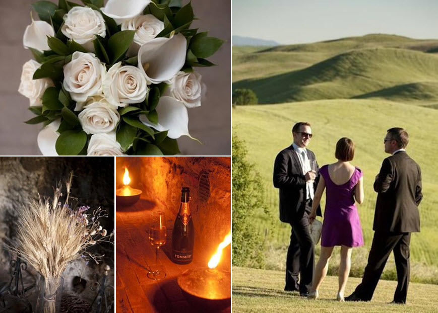 White-rose-bridal-bouquet-natural-decor-pommery-champagne-with-toasting-flute-lush-green-countryside.full