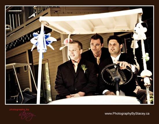 photo of Bubbly Bride: Golfing Groomsmen