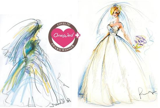 photo of Savvy Steals Winner- Bridal Fashion Sketch by Rosemary Fanti!