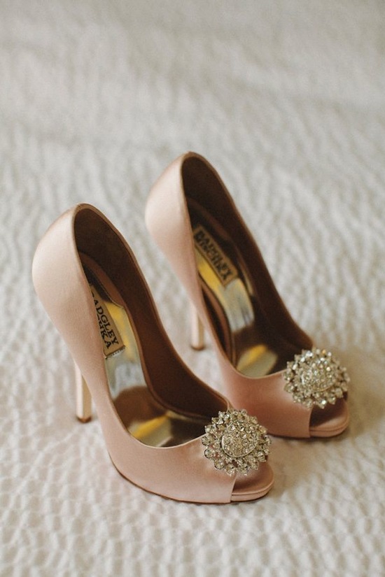 Blush Shoes with Bling