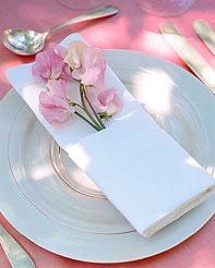 photo of Bubbly Bride: Napkin Decor At Your Wedding Reception