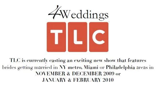 Calling all NY Metro, Philly, and Miami Brides-to-Be: Be part of TLC's new wedding show!