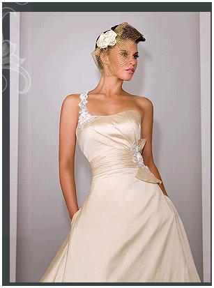 photo of To-Die-For Martina Liana One-Shoulder Wedding Dress!