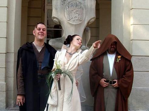 photo of Yes, It's a Star Wars Wedding Theme