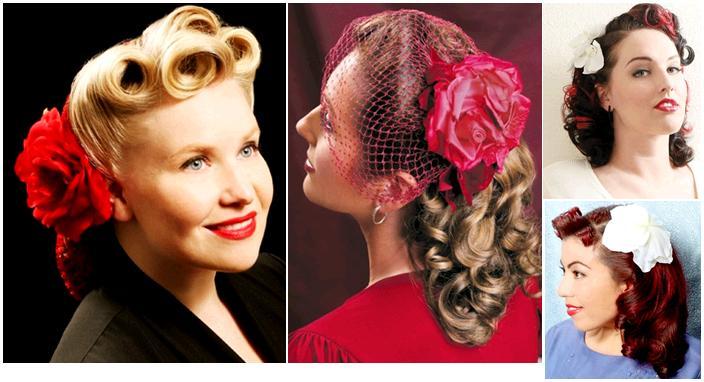 2009-fall-winter-bridal-hair-accessory-trends-vintage-inspired-marcel-waves-birdcage-veil-vibrant-red-white.full