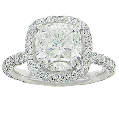 photo of Micro Pave Engagement Ring AD4600