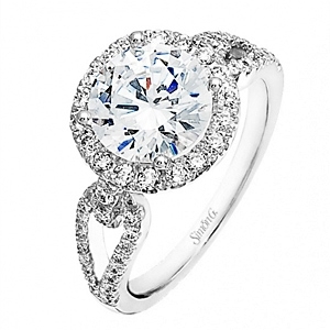 photo of Simon G Split Shank Engagement Ring LP2027