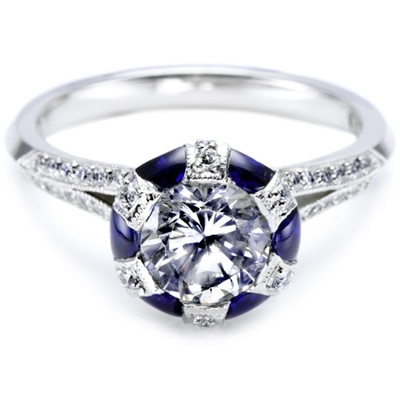 photo of Tacori Sapphire and Diamond Engagement Ring