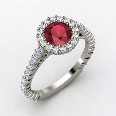 photo of Raquel Ruby Engagement Ring