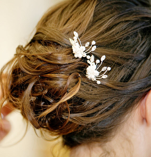 Bridal-hairstyles-brunette-all-up-updo-messy-curls-pearl-rhinestone-hair-accessories.full