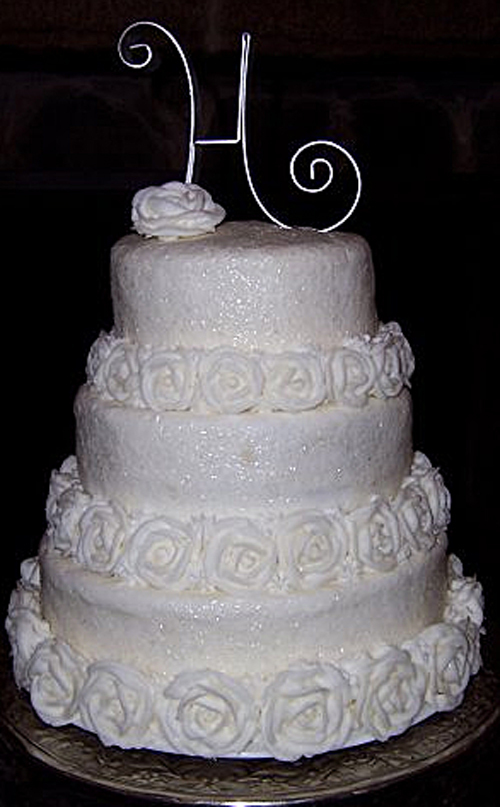 photo of Winter Theme Wedding Cake