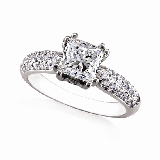 photo of Engagement Ring: WhiteFlash, 'Rhapsody' Pave Diamond Setting