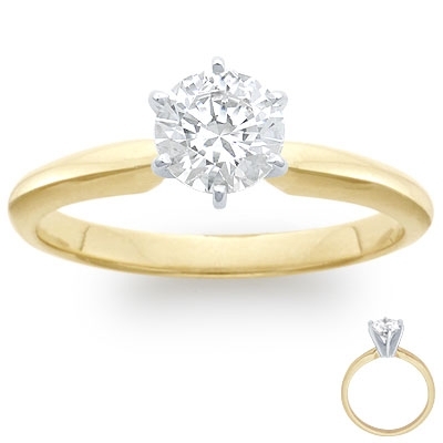 photo of Engagement Ring: 6-Prong Solitaire, Gold