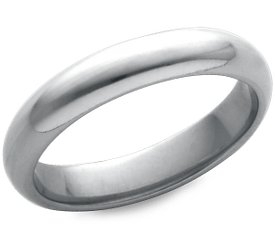 photo of Wedding Ring: 4mm White Gold
