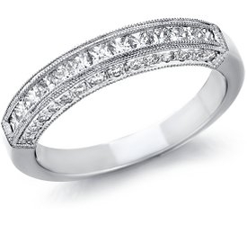 photo of Wedding Ring: 28 Pave, 13 Princess Diamonds, Platinum