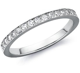 photo of Wedding Ring: Pave Diamonds, White Gold