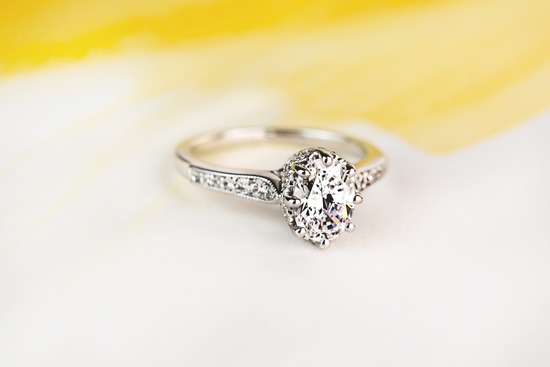 Crown Vintage Engagement Ring