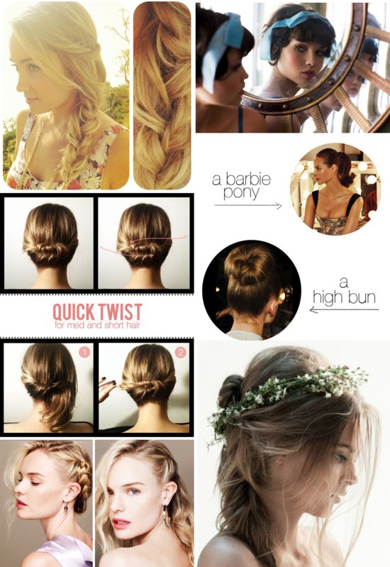 photo of wedding hair tutorials bridal DIY updos celebrity inspiration
