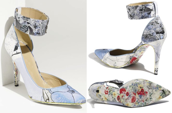 Floral-print-wedding-shoes-bridal-heels-with-ankle-strap.full