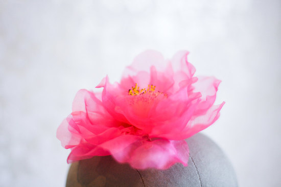 photo of Hot Pink vintage hair flower