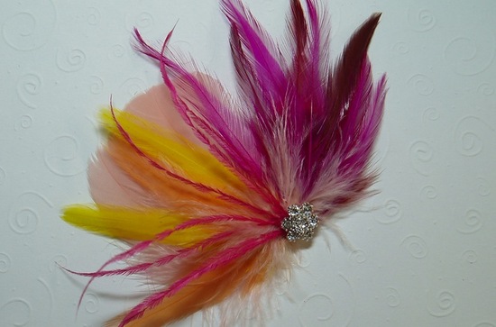 photo of Feather bridal fascinator