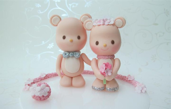 photo of cute wedding cake toppers handmade wedding finds from Etsy 4