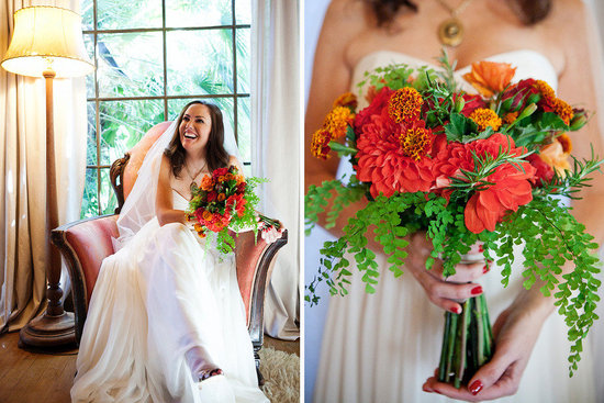 photo of Vibrant Spring Wedding Flowers