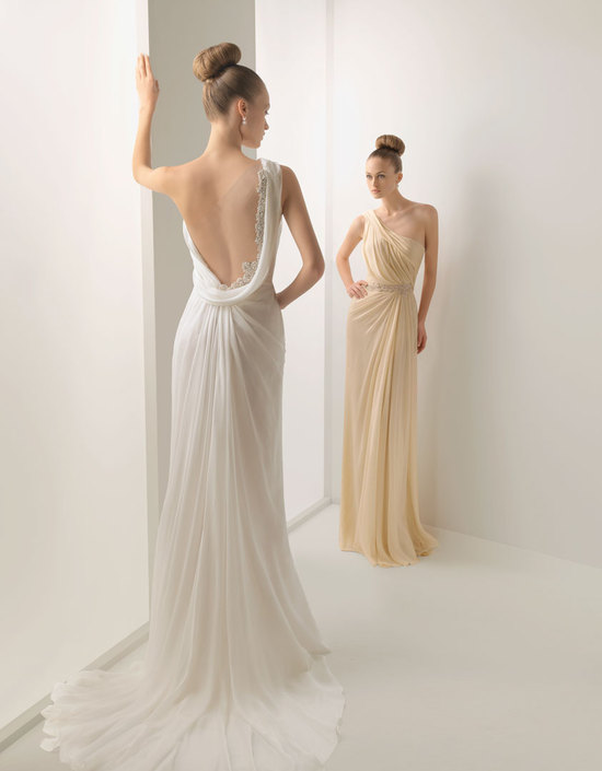 photo of 2012 wedding dress open back sheer