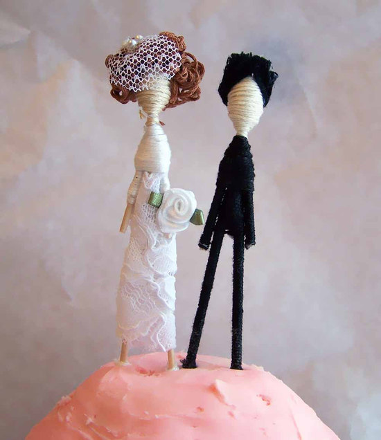 photo of Customized couple wedding cake topper
