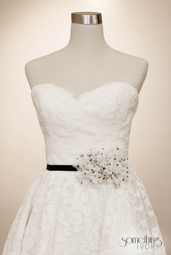 photo of Polka Dot bridal sash