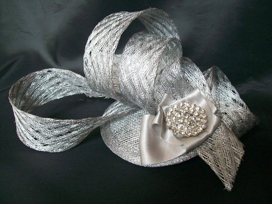 photo of Silver wedding fascinator