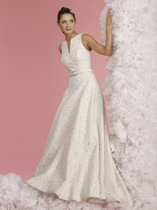 vintage inspired wedding dress 2012 bridal gowns steven birnbaum collection callie